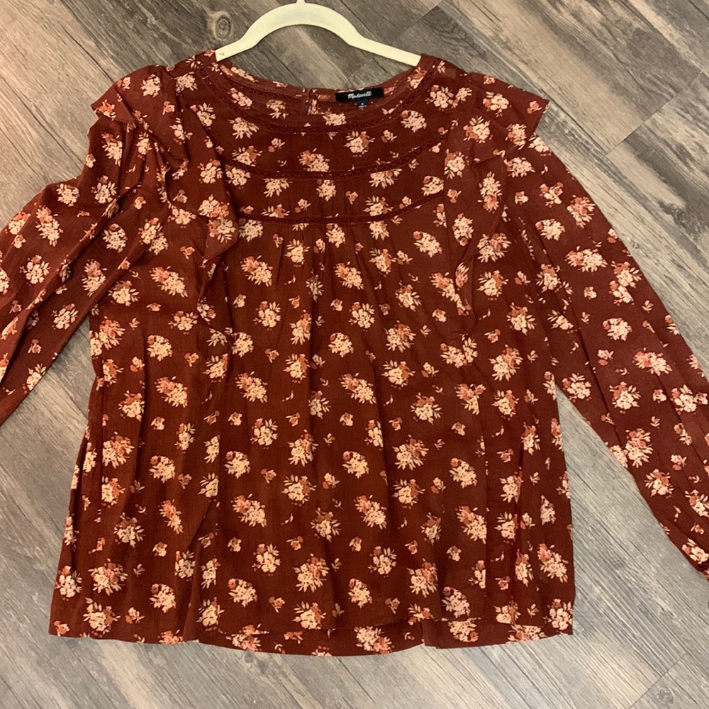 Madewell pattern blouse